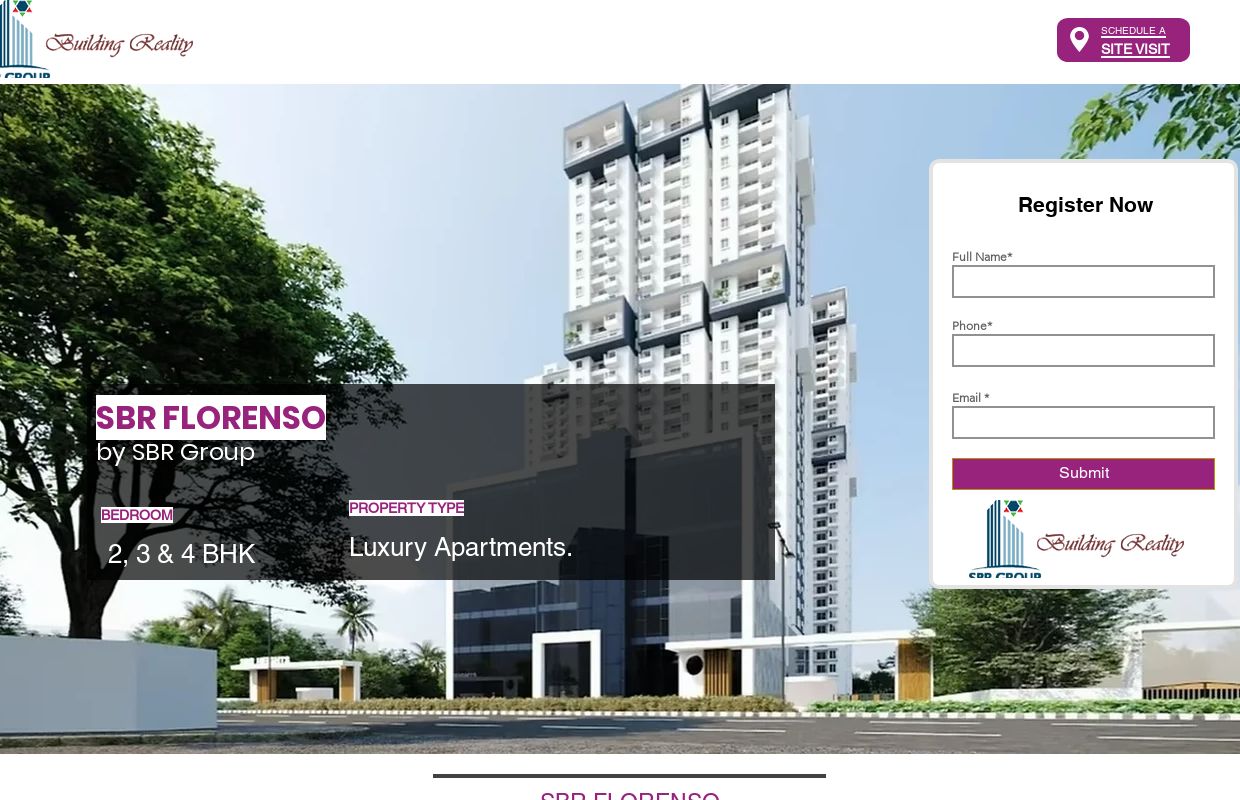 SBR FLORENSO @ WHITEFFIELD | 2.5,3 & 3.5 BHK LUXURY APARTMENTS