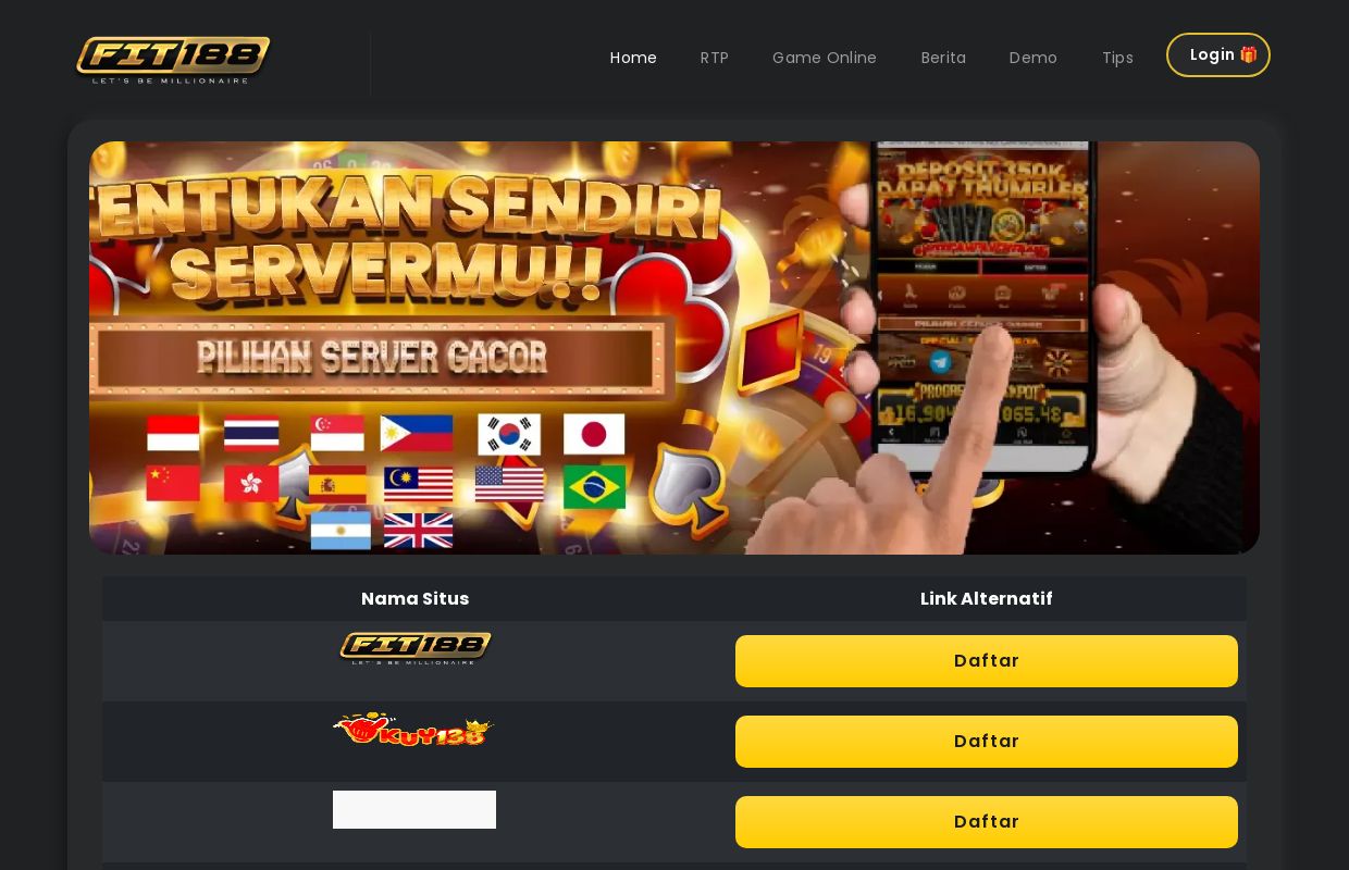 Fit188: Jasa Pembuatan Akun ID VIP Fit188 Link Alternatif Terbaru 2023
