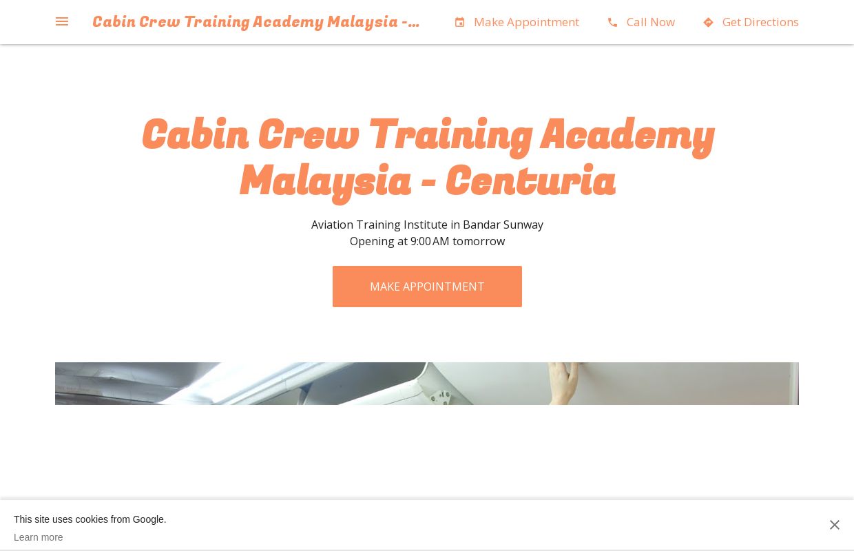 Cabin Crew Training Academy Malaysia - Centuria - Aviation Training Institute in Bandar Sunway