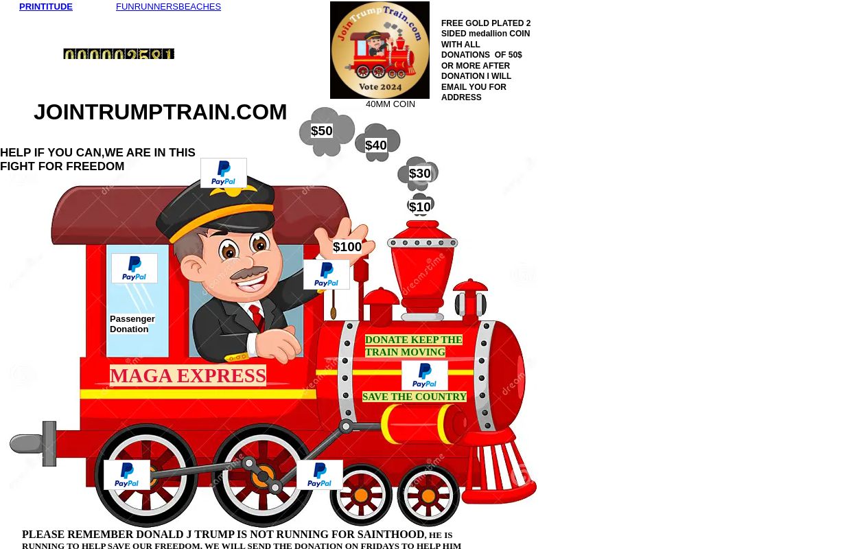 JOIN TRUMP TRAIN