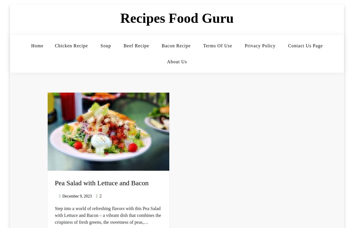 Recipes Food Guru -