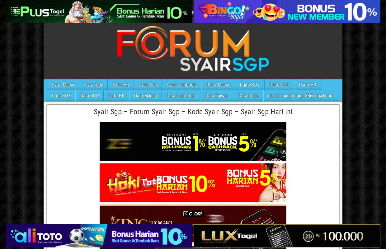 Syair Sgp – Forum Syair Sgp – Kode Syair Sgp – Syair Sgp Hari ini