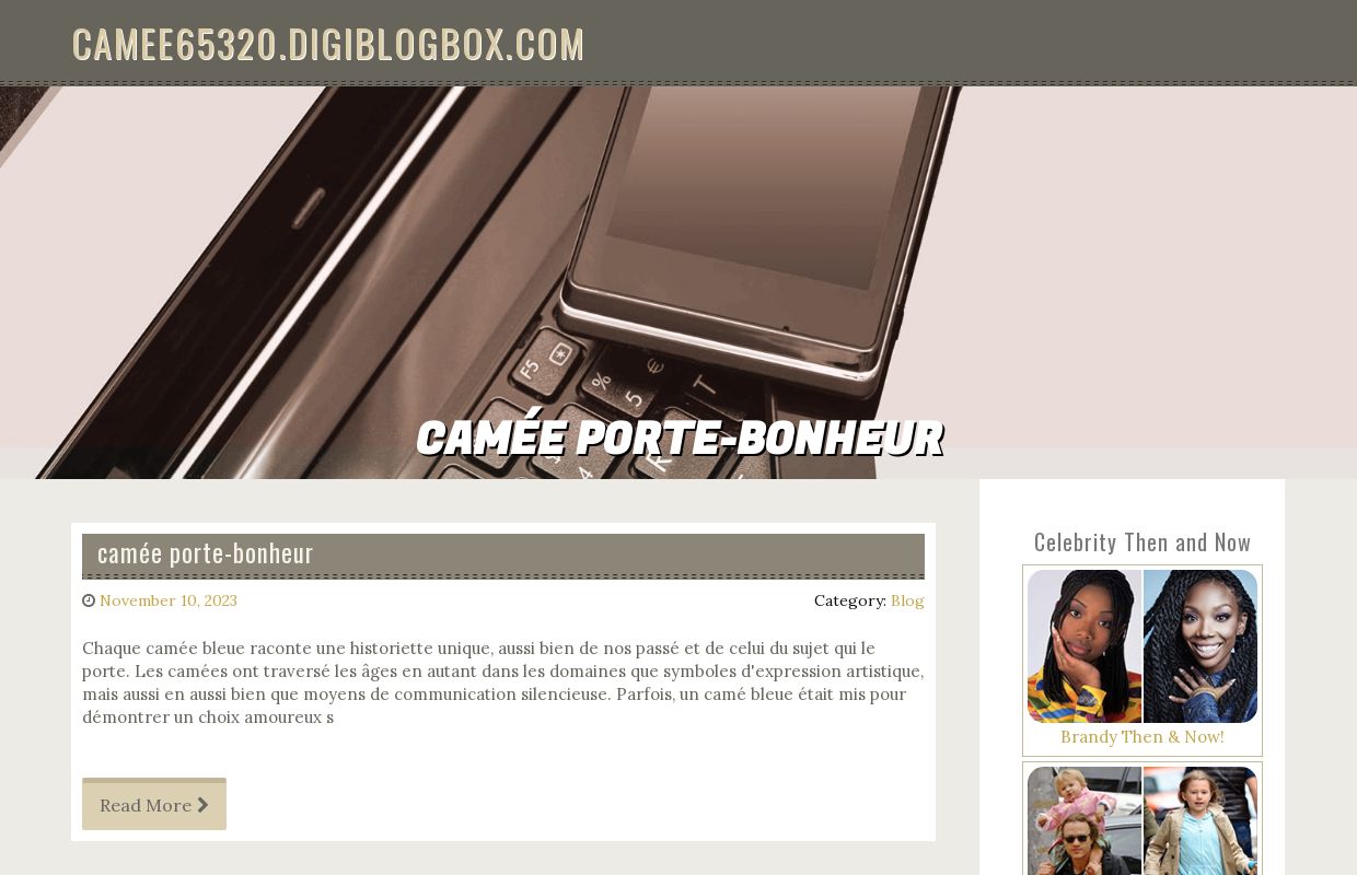 camée porte-bonheur - homepage