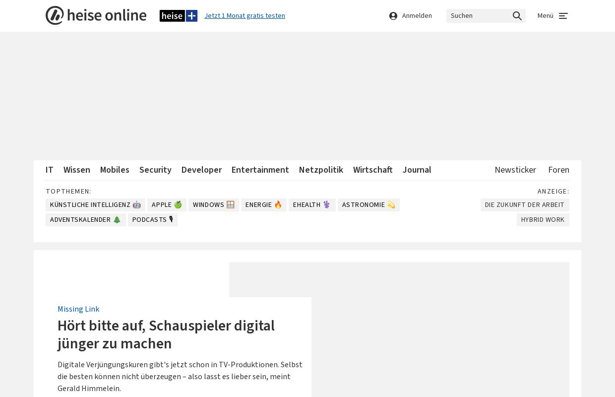 
    heise online - IT-News, Nachrichten und Hintergründe
