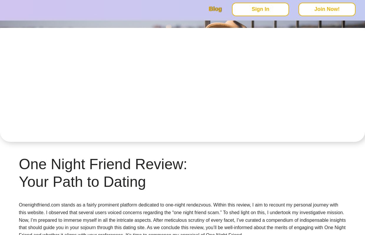 Here's Why One Night Friend Is A Good Site