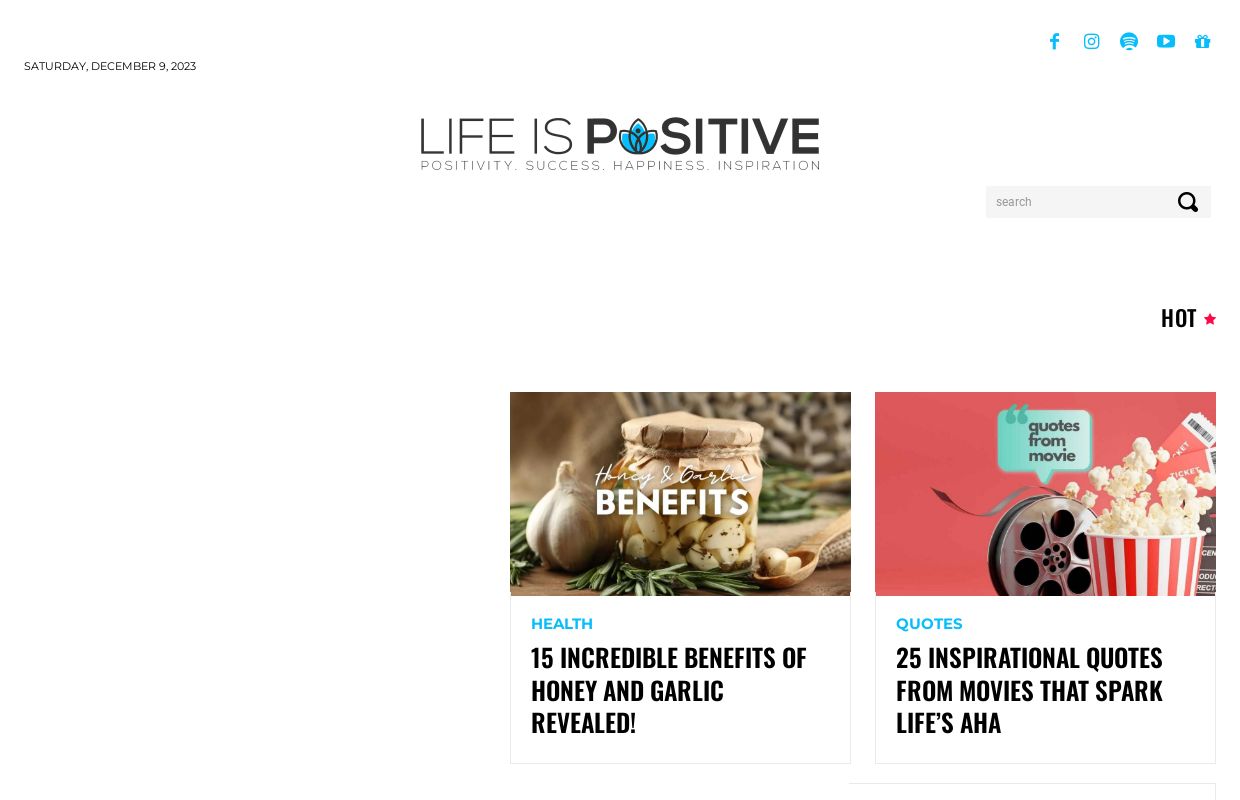 Life is Positive: Positive Thinking, Attitude & Letting Happiness In