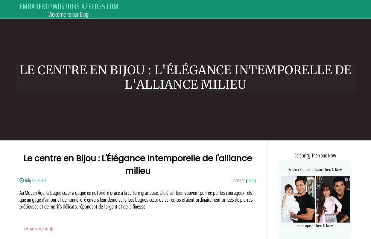 Le centre en Bijou : L'Élégance Intemporelle de l'alliance milieu - homepage