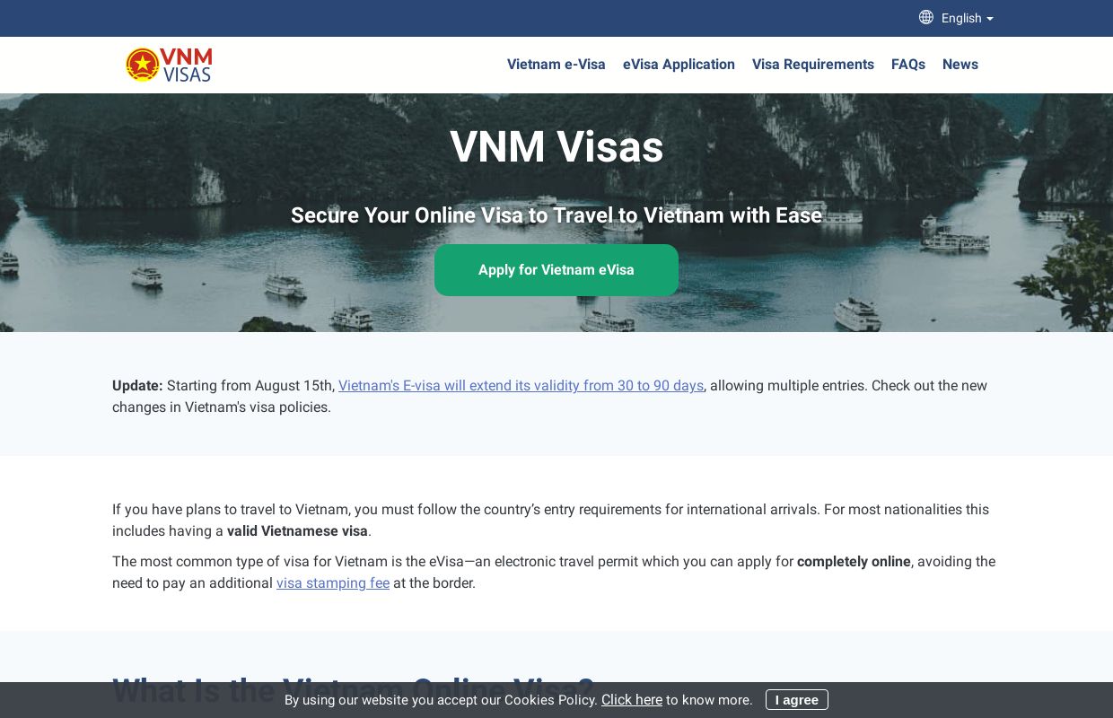 Get an Official e-Visa for Vietnam | VNMVisas