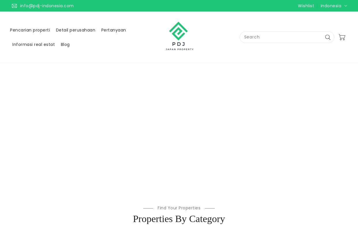PDJ Indonesia | Platform Properti Jepang -Rumah, Kondominium, Villa, flat, hotel