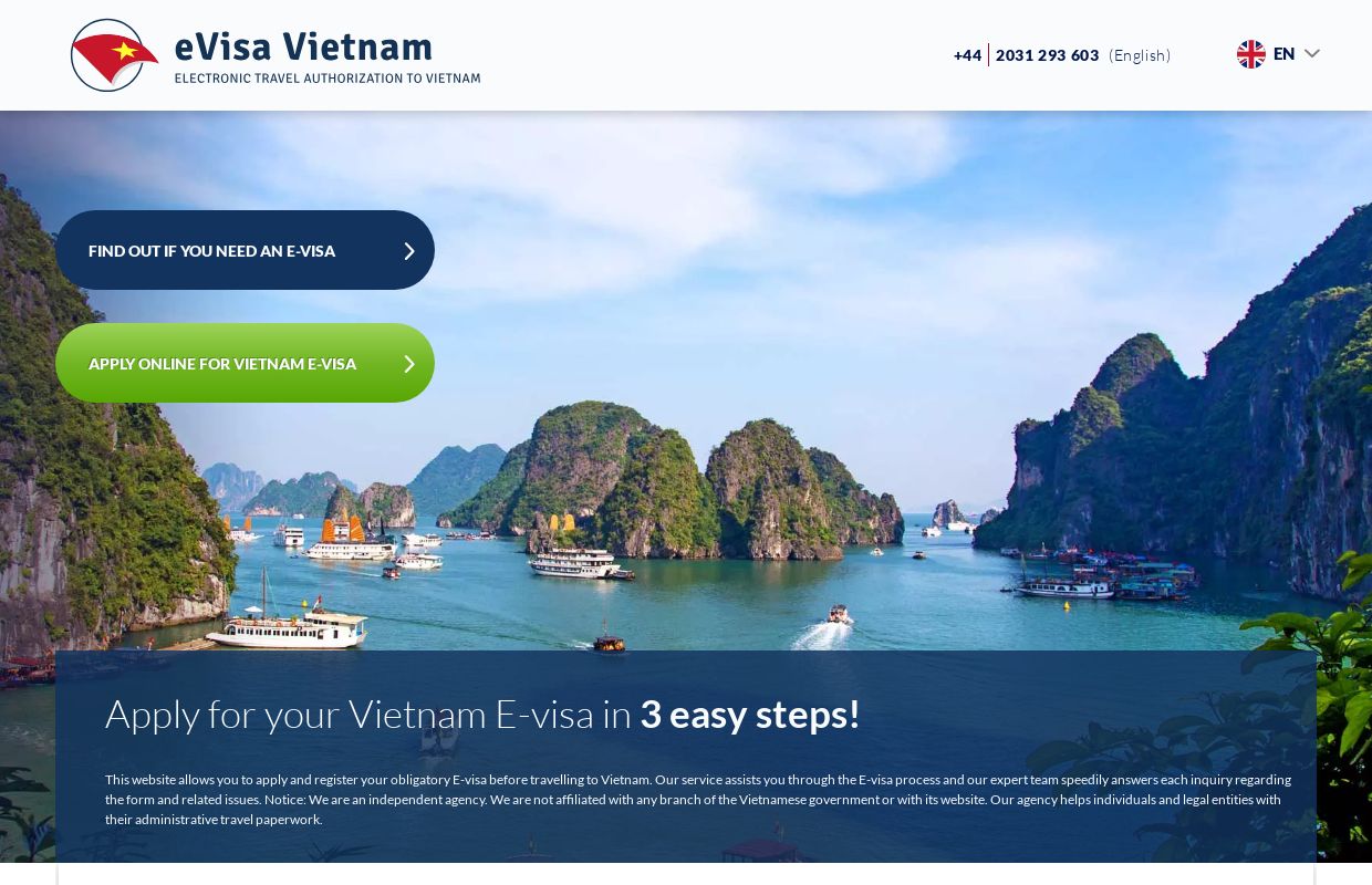 Vietnam Evisa | Application for Visa to Vietnam
