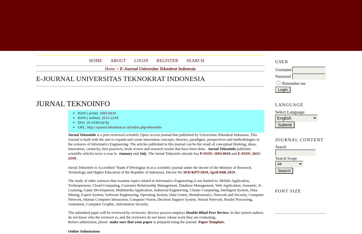 E-Journal Universitas Teknokrat Indonesia