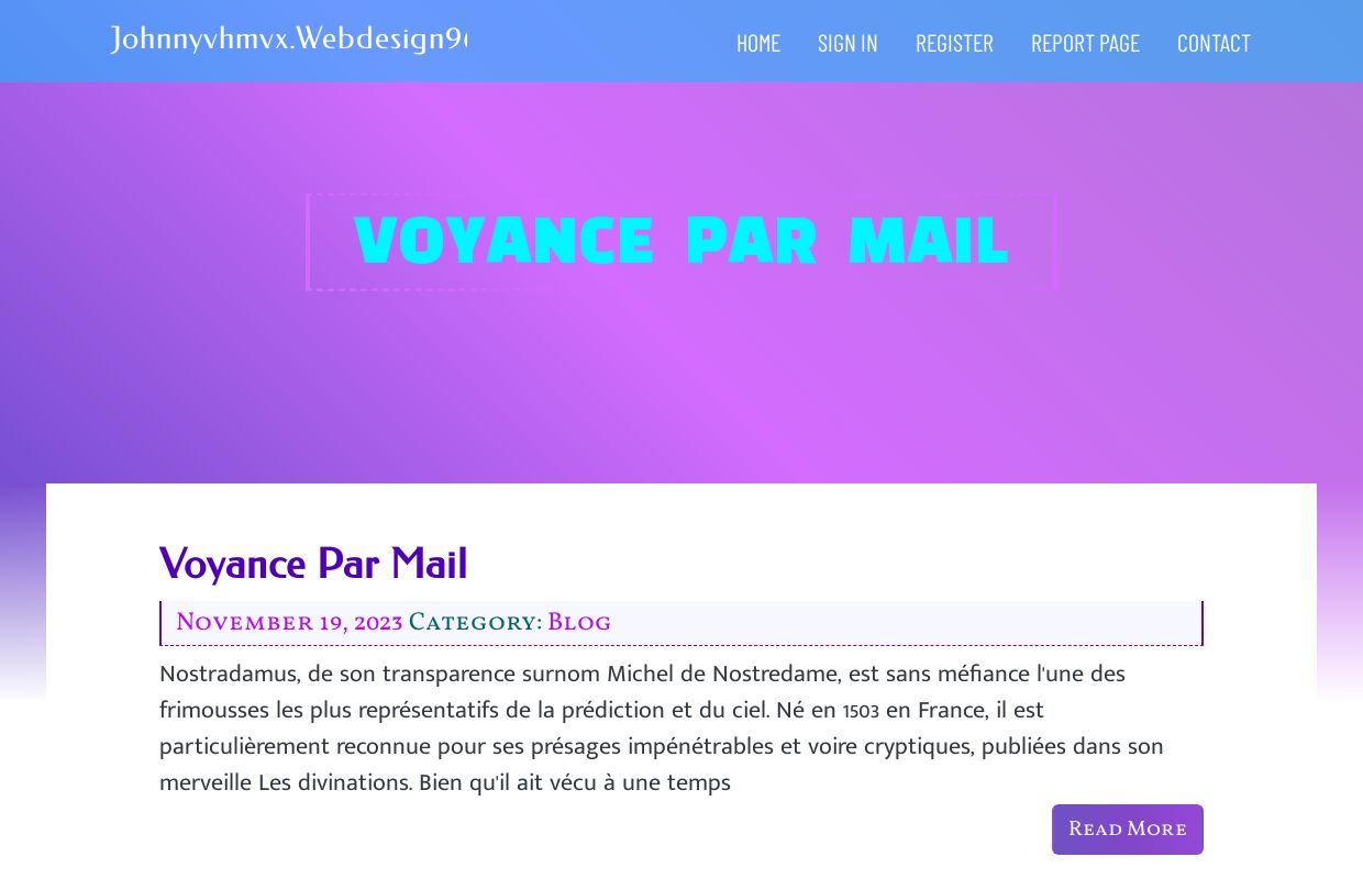voyance par mail - homepage