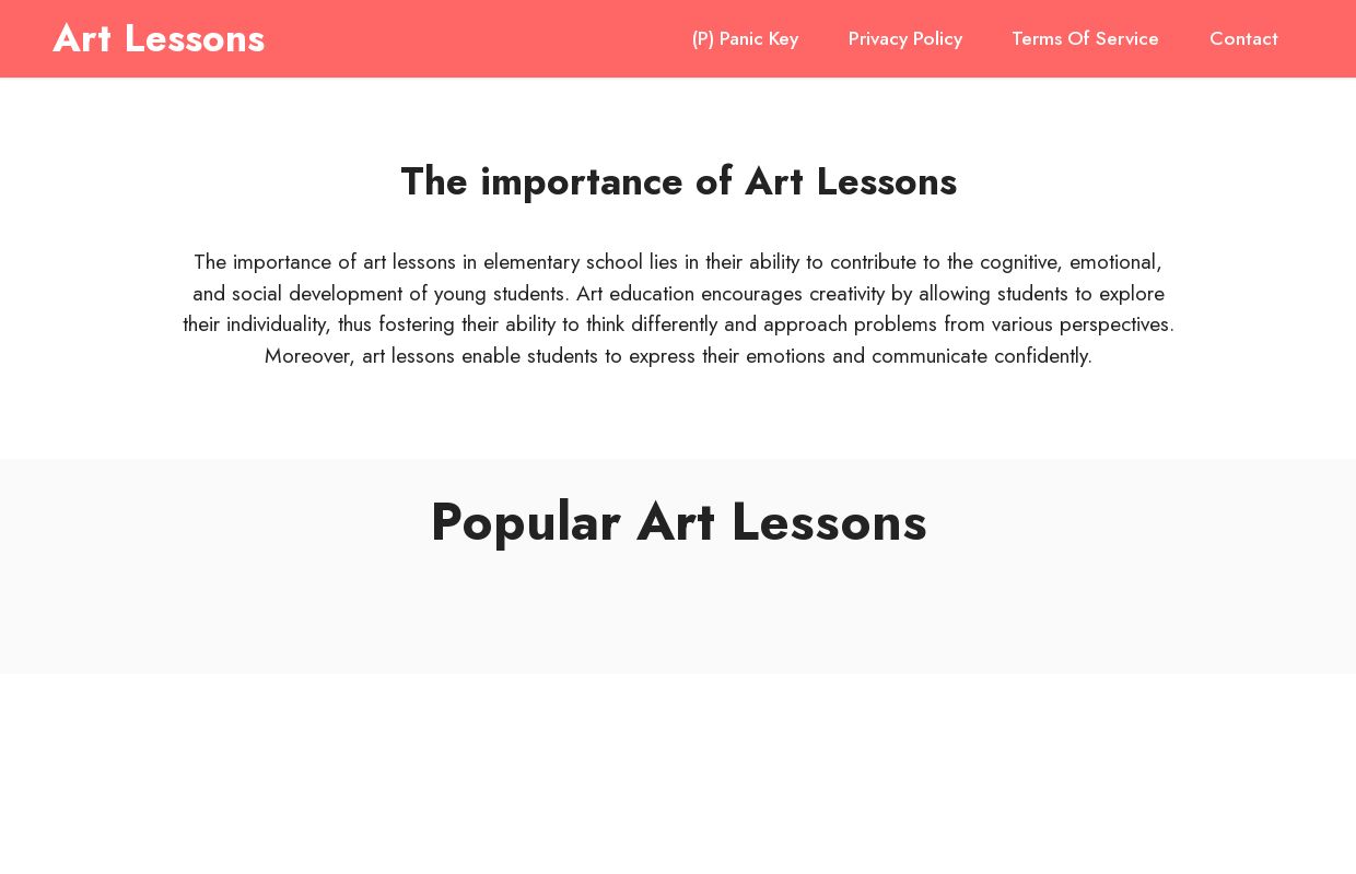 Art Lessons -Classroom