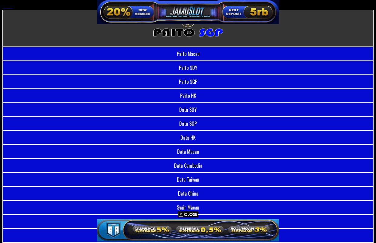 Paito SGP - Data Warna SGP - Paito Warna Singapore