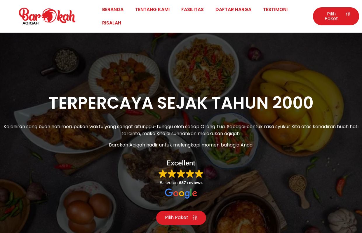 Layanan Aqiqah Berpengalaman 20Thn - Barokah Aqiqah
