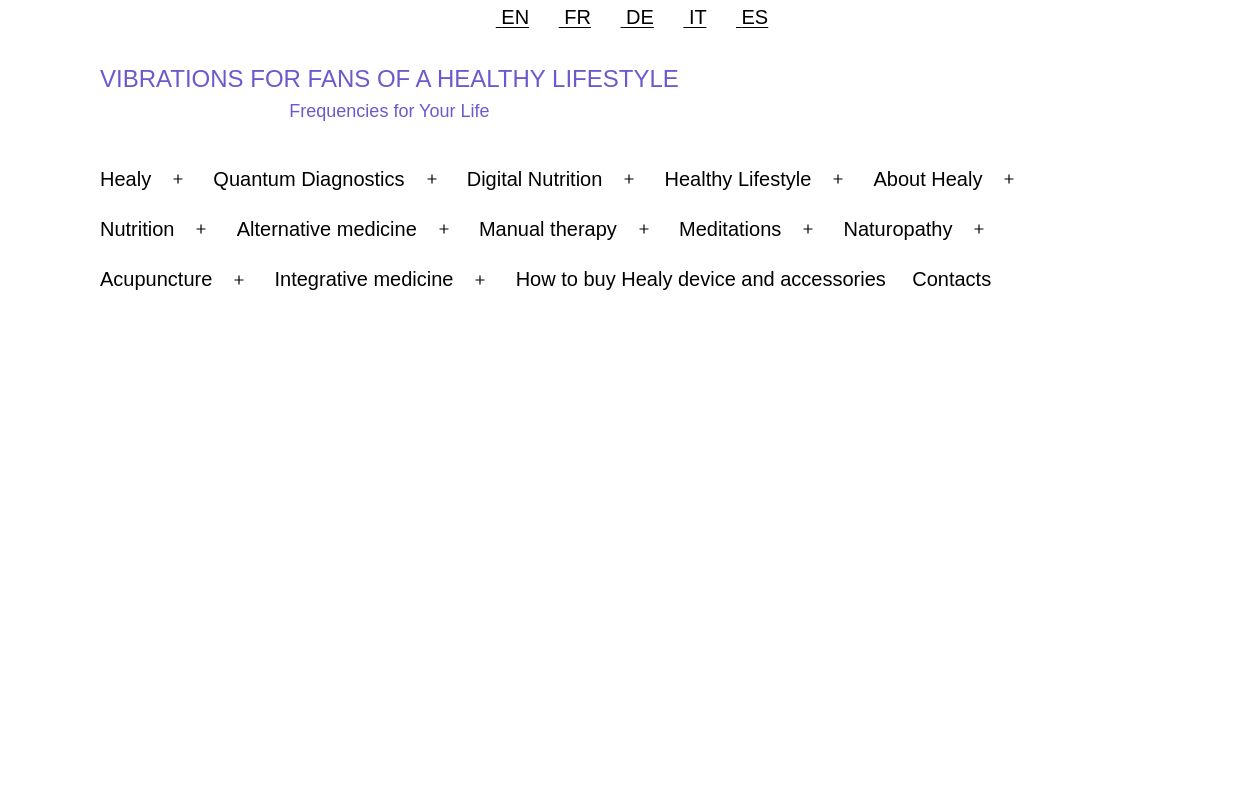 Vibrations for fans of a healthy lifestyle