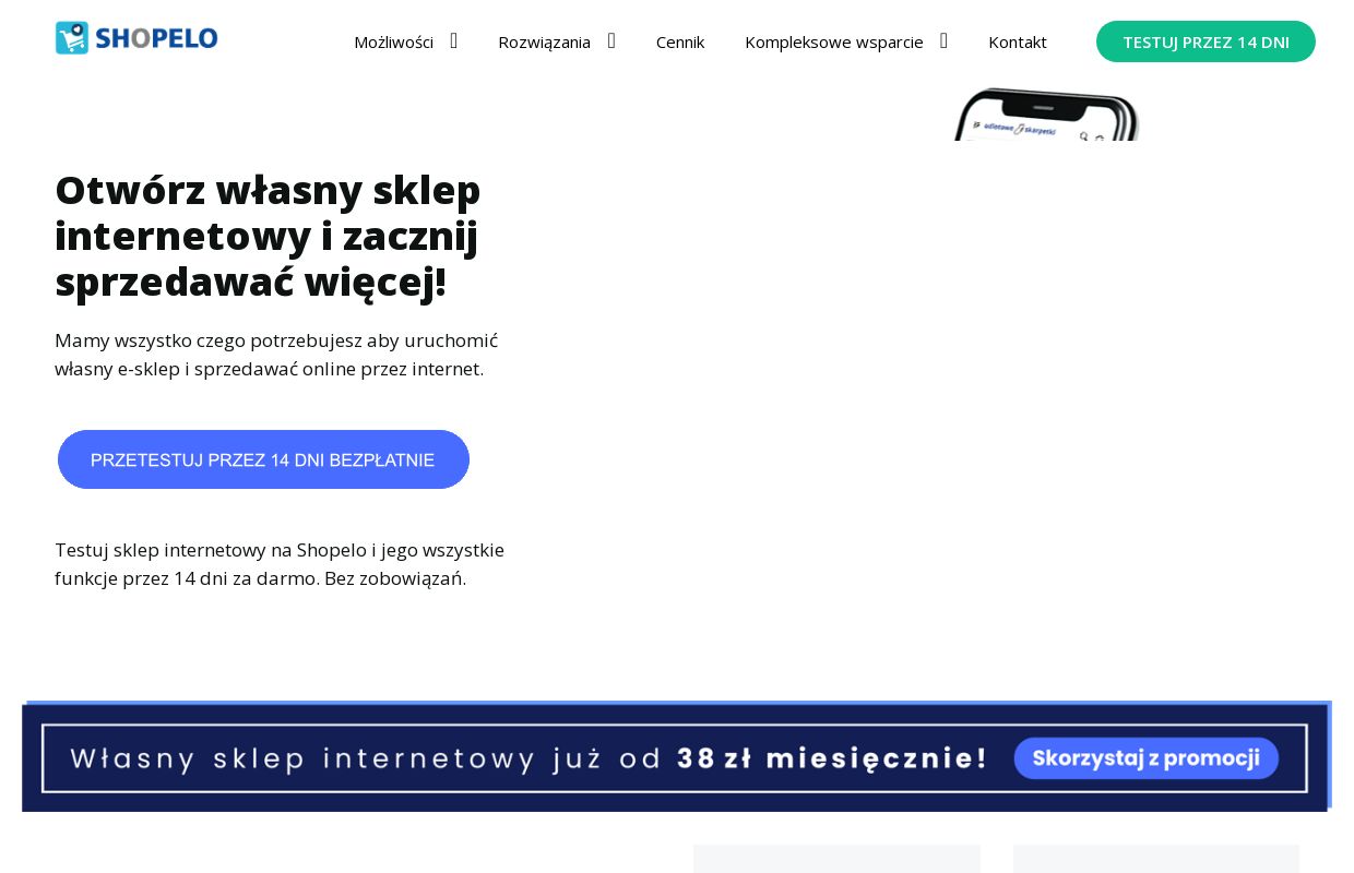 Sklep internetowy Shopelo – zacznij sprzedawać online