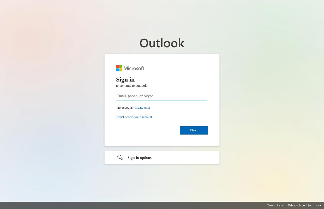 Sign in to Outlook