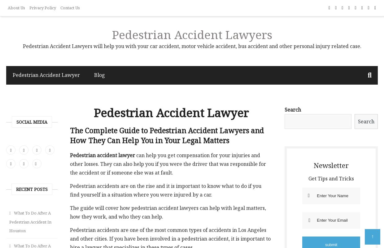 Pedestrian Accident Lawyer - Pedestrian Accident Lawyers