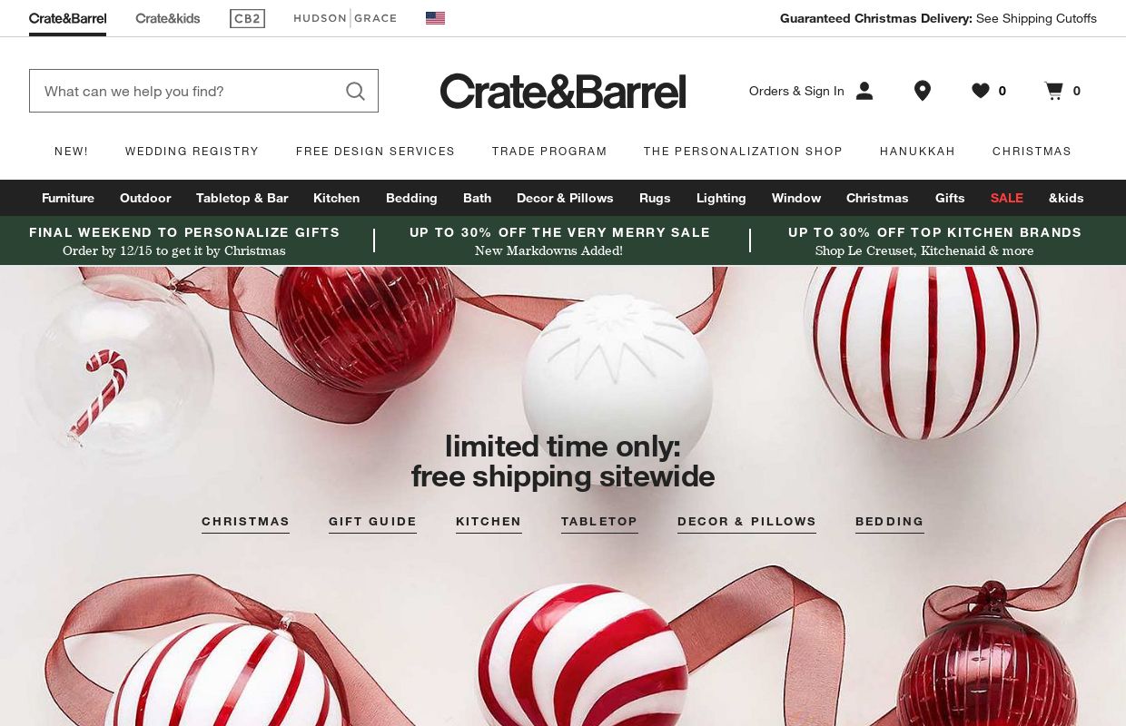 Modern Furniture Store, Home Decor & Wedding Registry | Crate & Barrel