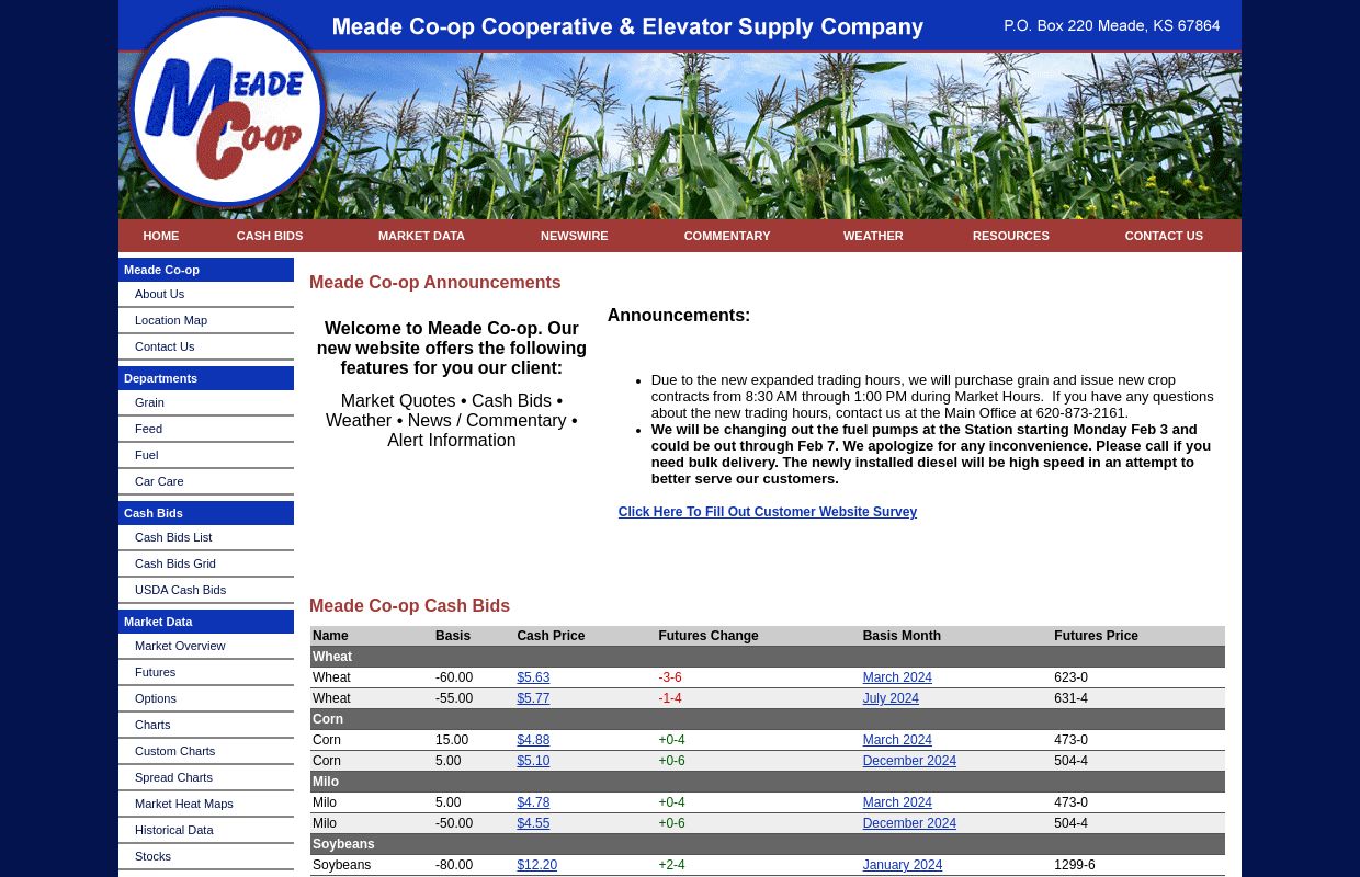 Meade Cooperative & Elevator Supply Company - Homepage