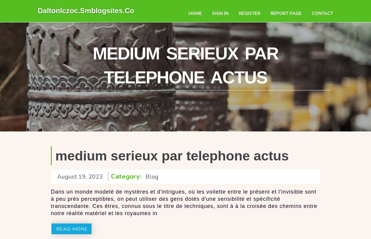 medium serieux par telephone  actus - homepage