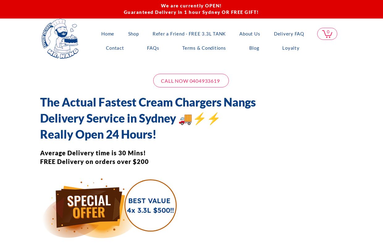 Mr Nangs Delivery Sydney | VIP 30 Min Arrivals | Real 24/7 Free Delivery