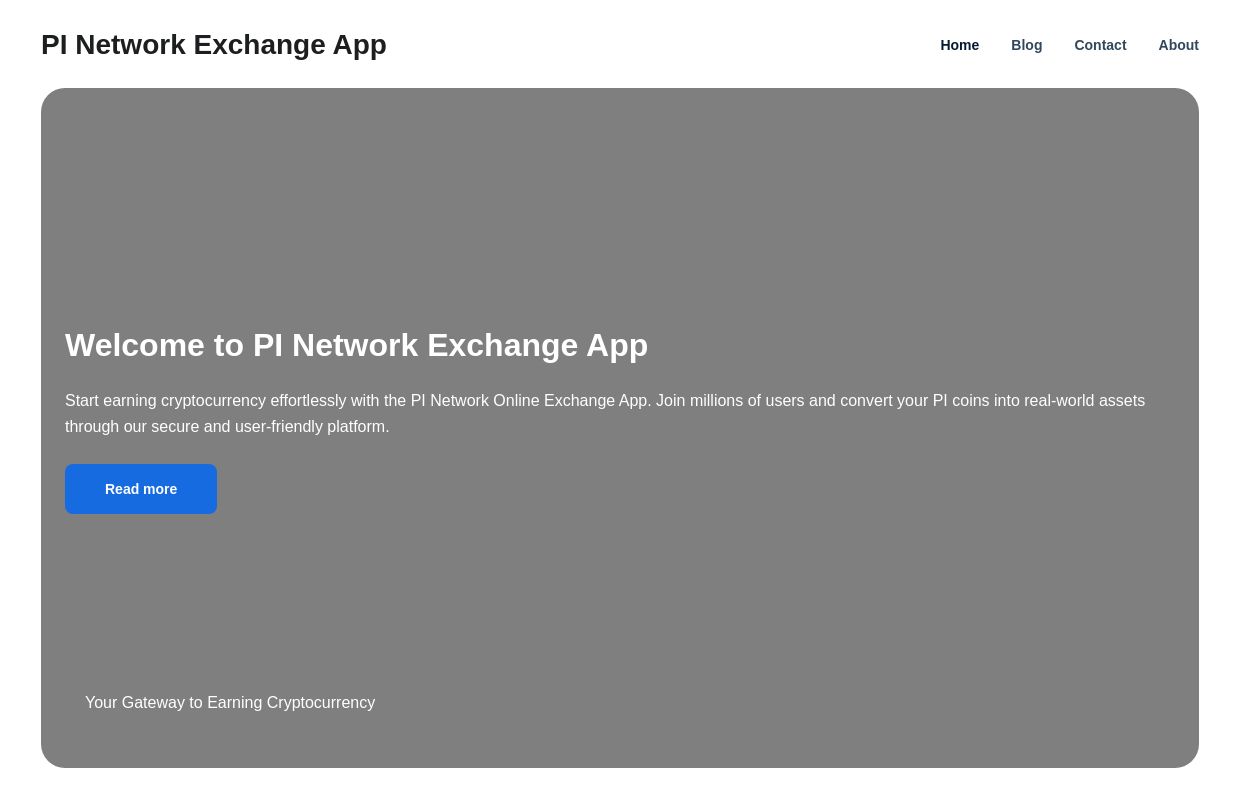 PI Network Exchange App