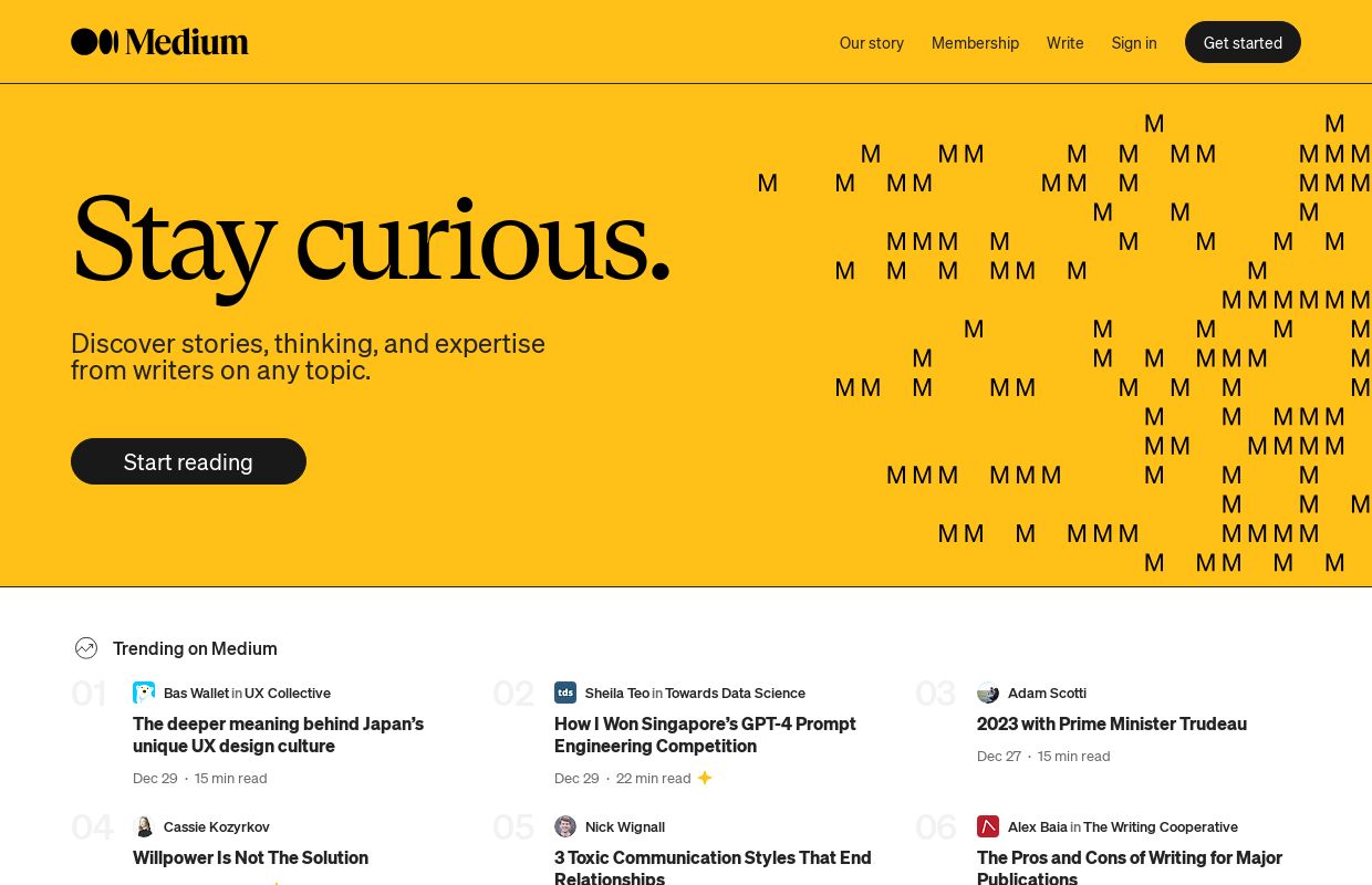 Medium – Where good ideas find you.