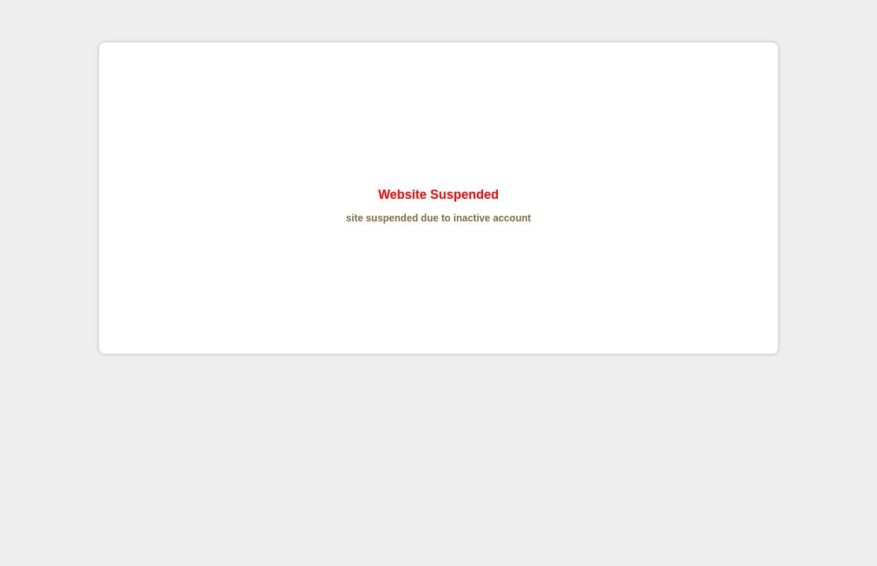 Website Suspended
