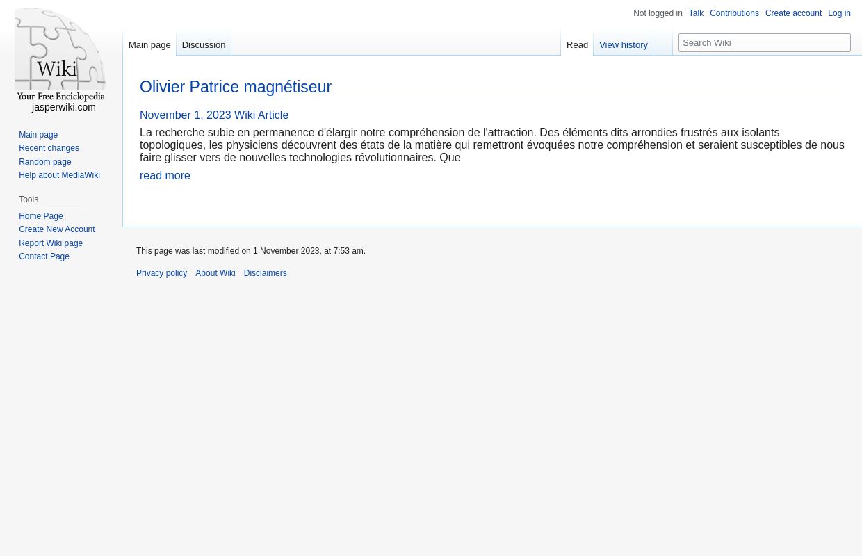 Olivier Patrice magnétiseur - homepage