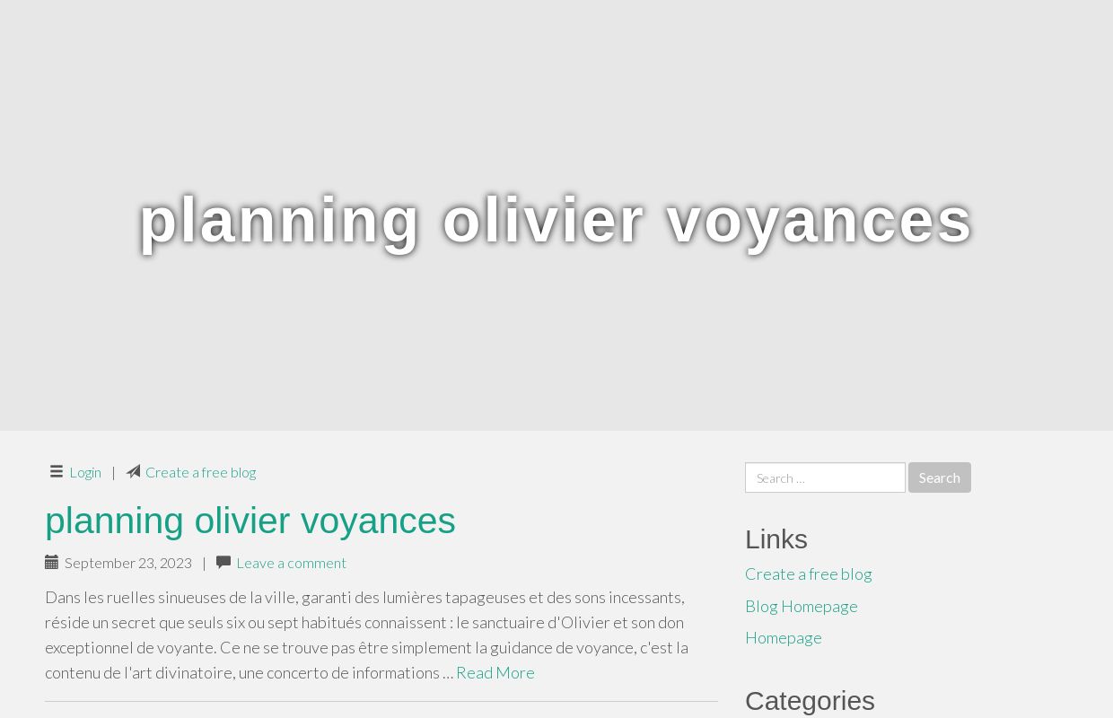 planning olivier voyances - homepage