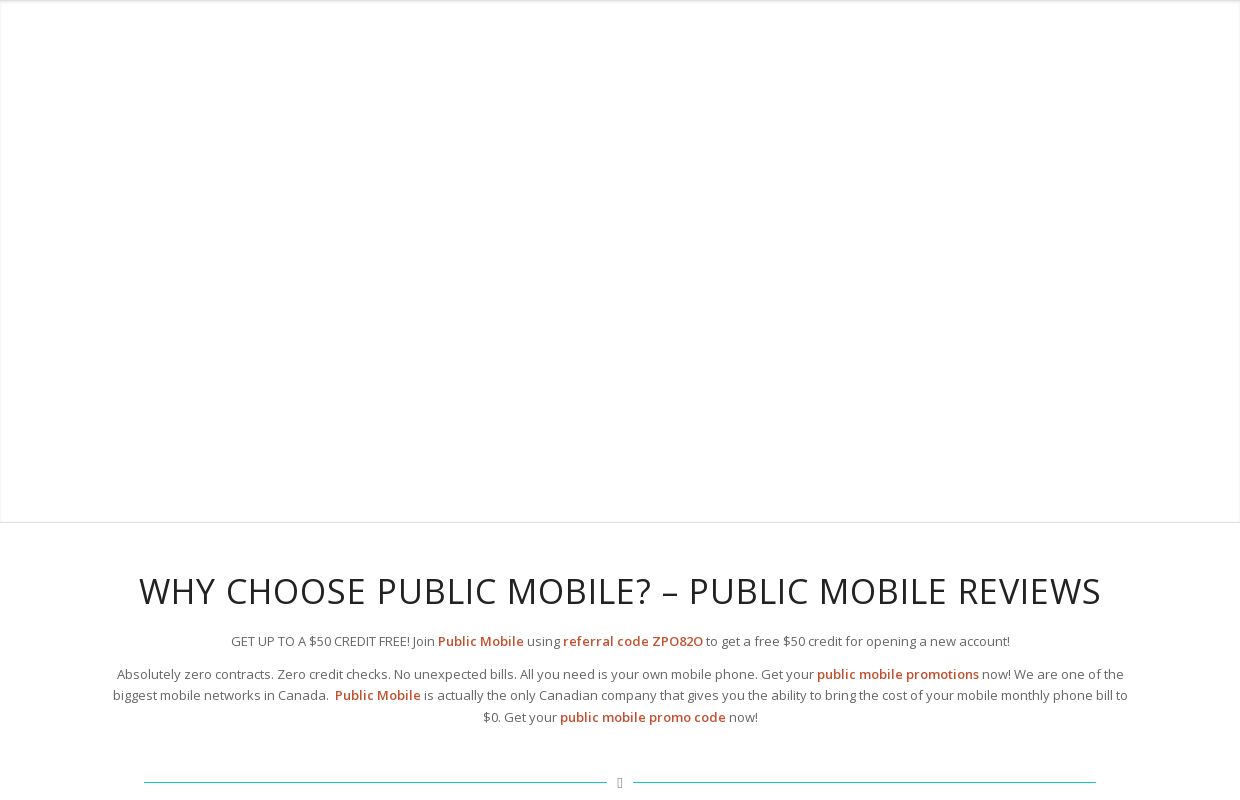 HOT OFFER: Get your Public Mobile $50 Referral Code!