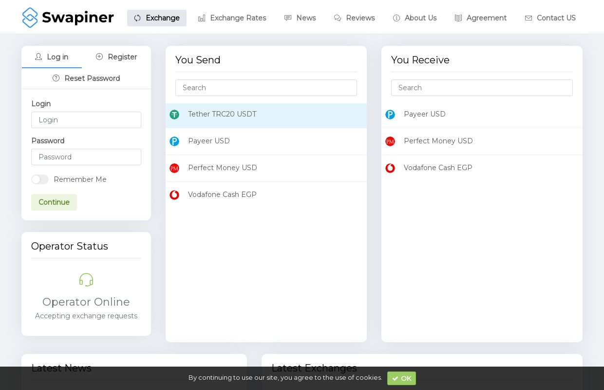 Simply Exchange Cryptocurrency - Swapiner
