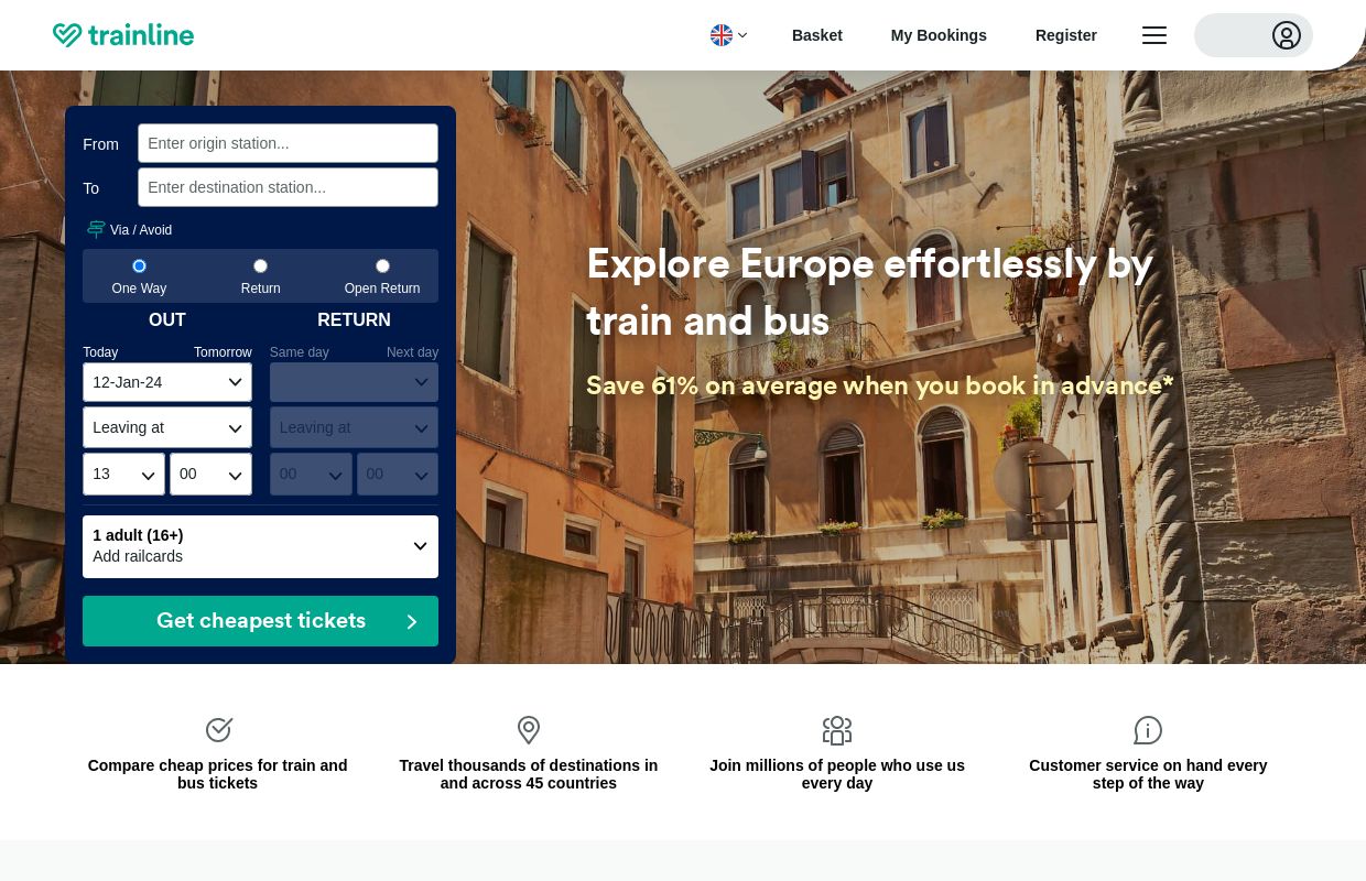 Trainline : Search, Compare & Buy Cheap Train Tickets