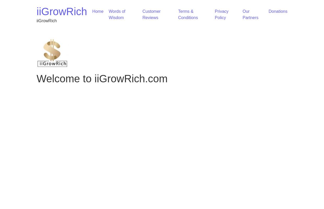 Welcome to iiGrowRich.com - iiGrowRich