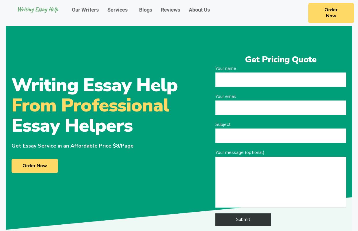 Writing Essay Help | Professional Essay Helpers
