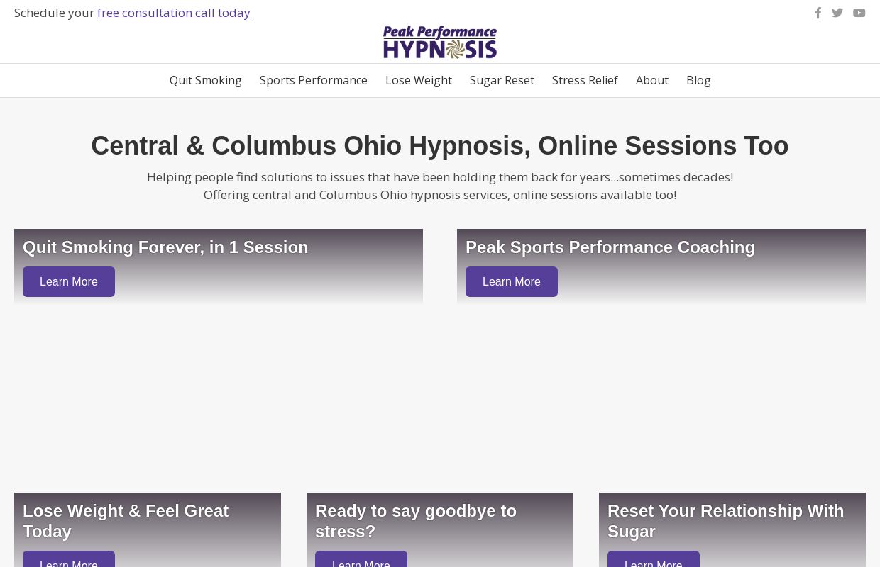 Central & Columbus Ohio Hypnosis • Peak Performance Hypnosis