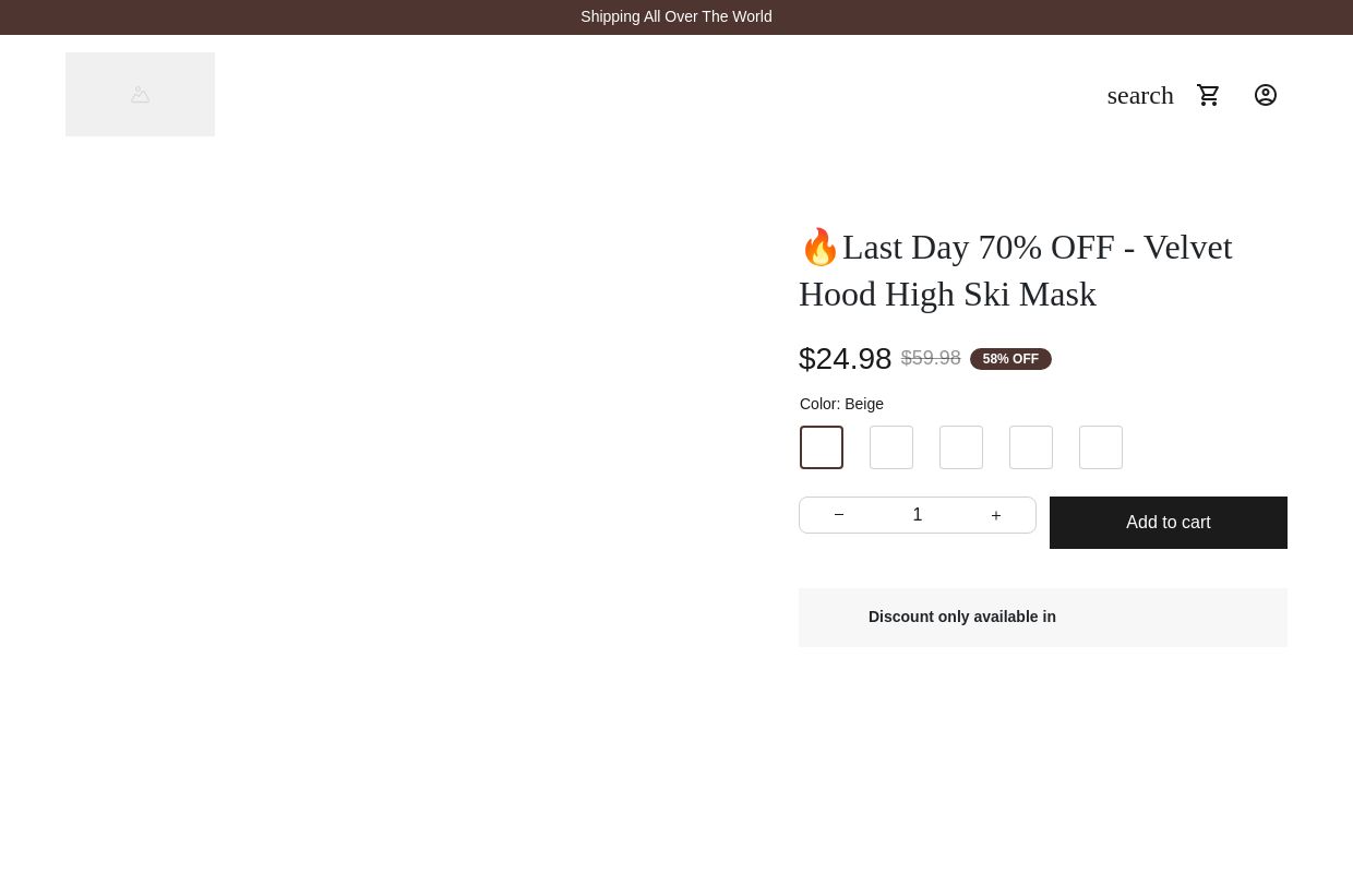 🔥Last Day 70% OFF - Velvet Hood High Ski Mask - love family (dg store)