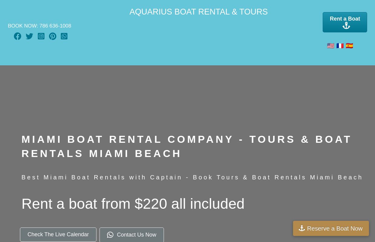 Miami Boat Rental Company - Boat Tour Miami Beach Boat Rentals