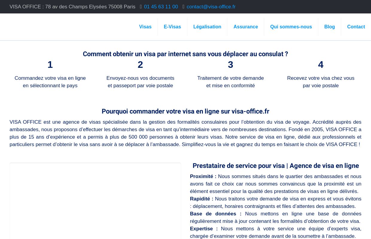 Visa Office | Agence visa agréée : Commandez vos visas en ligne