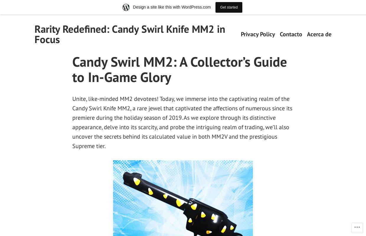 Rarity Redefined: Candy Swirl Knife MM2 in Focus