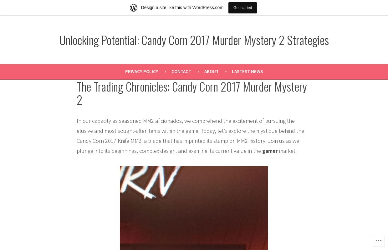 Unlocking Potential: Candy Corn 2017 Murder Mystery 2 Strategies