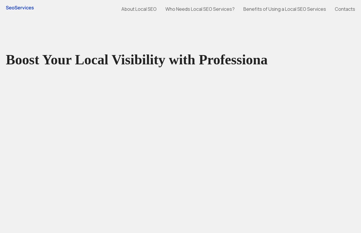 Local SEO services | Improving visibility and web traffic