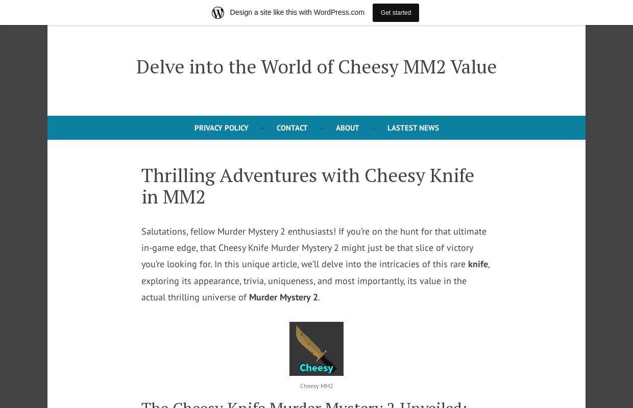 Delve into the World of Cheesy MM2 Value