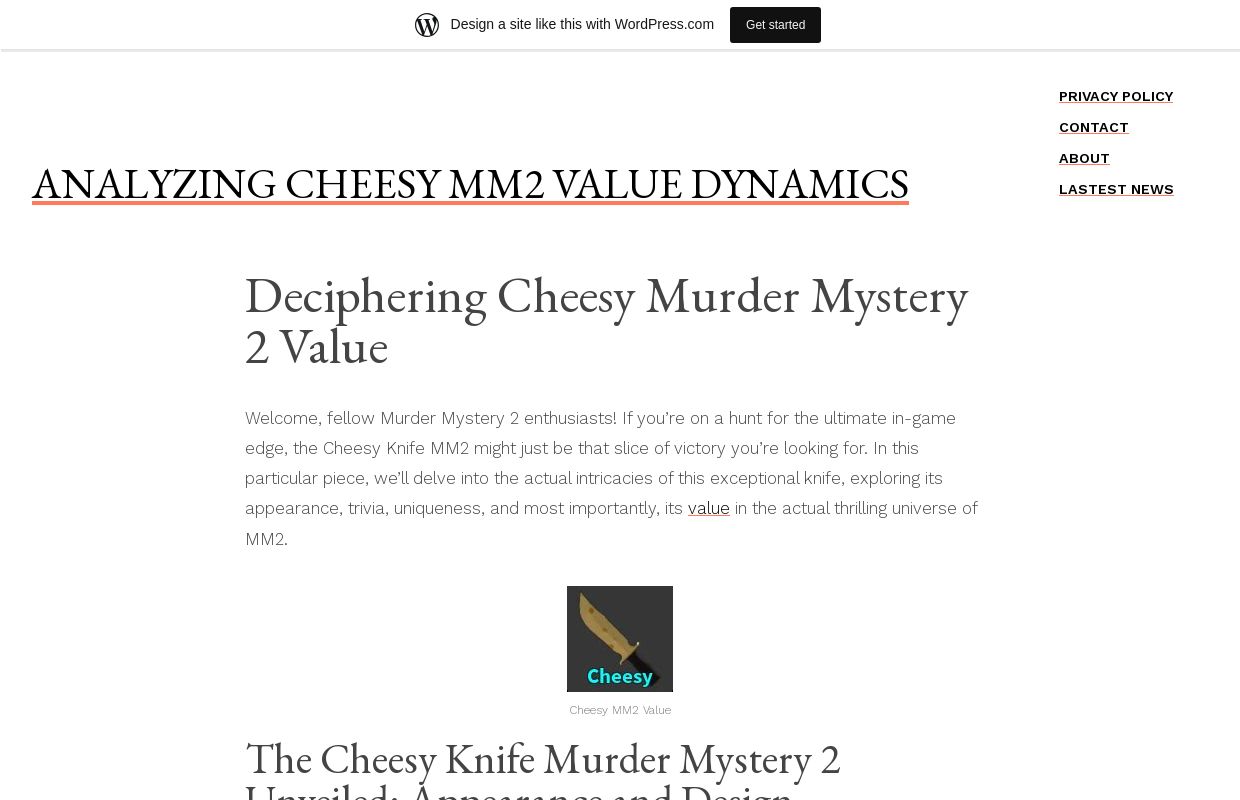 Analyzing Cheesy MM2 Value Dynamics