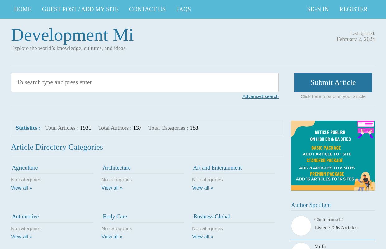 Development Mi | Explore the world’s knowledge, cultures, and ideas