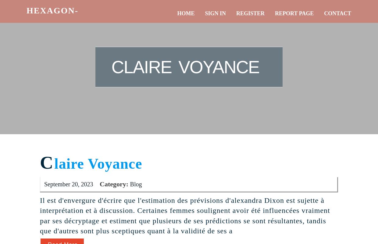 claire voyance - homepage