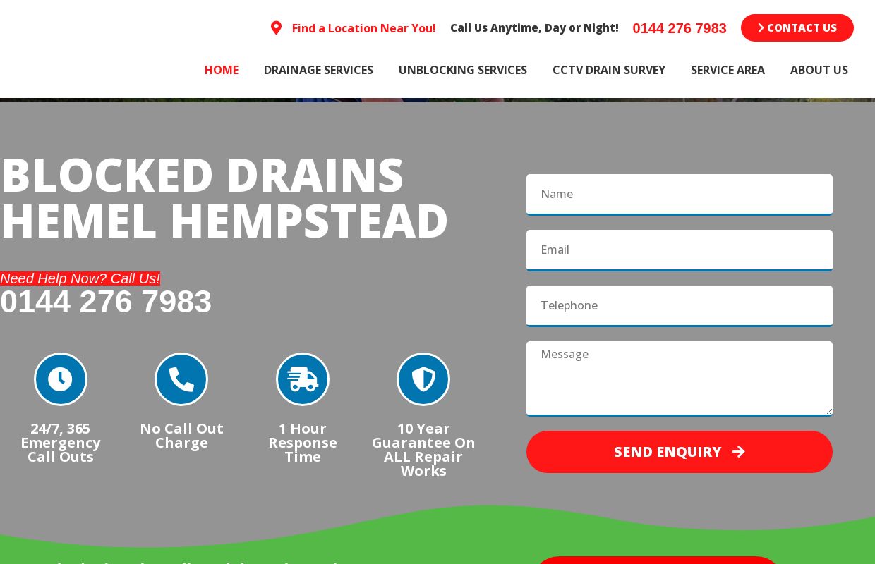 Blocked Drains Hemel Hempstead | Drain Unblocking & Drain Cleaning