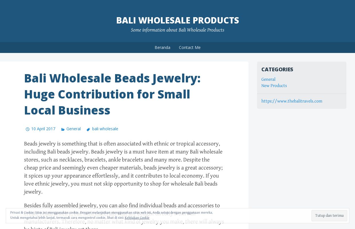 Bali Wholesale Products | Some information about Bali Wholesale Products